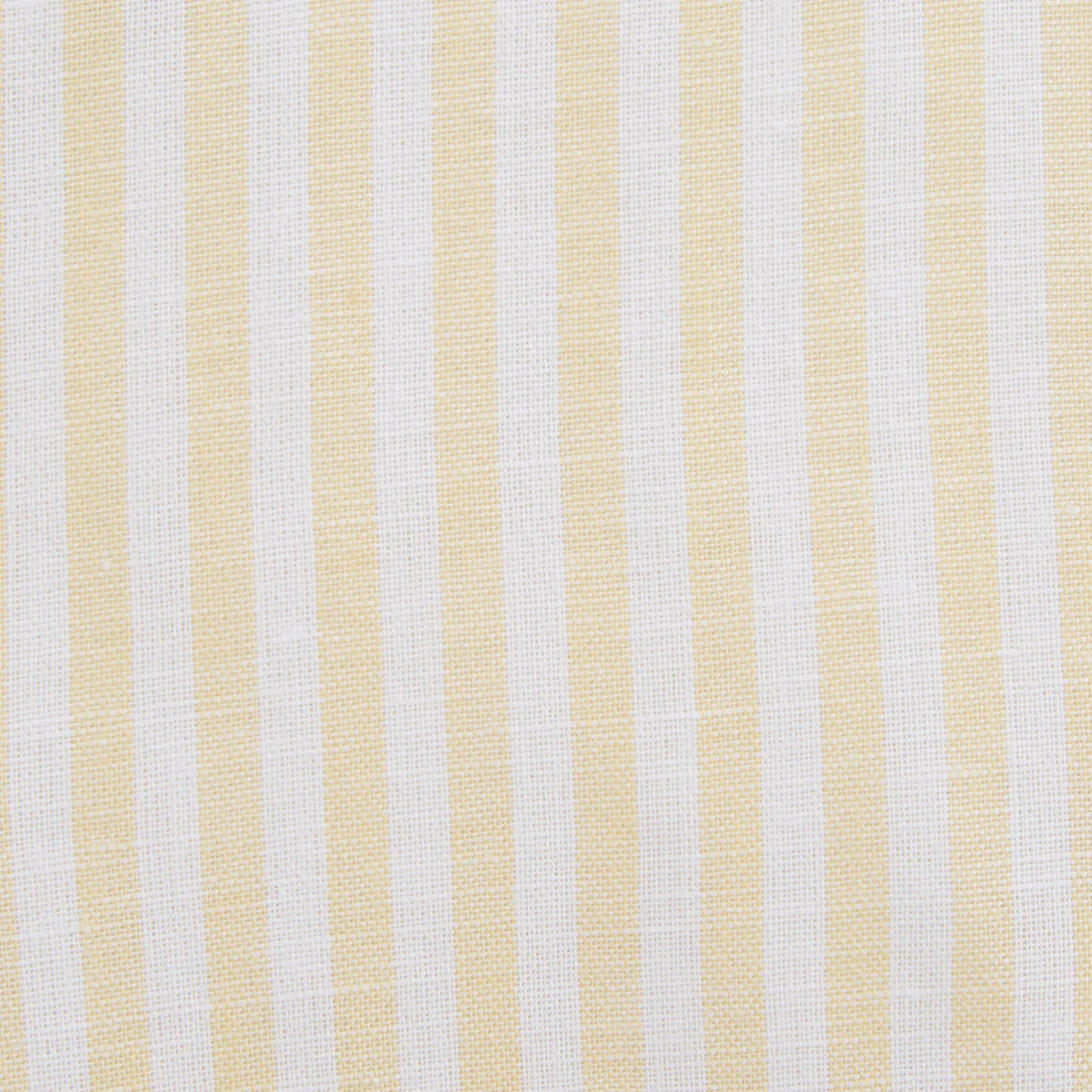 Regular gestreept hemd in katoen en linnen