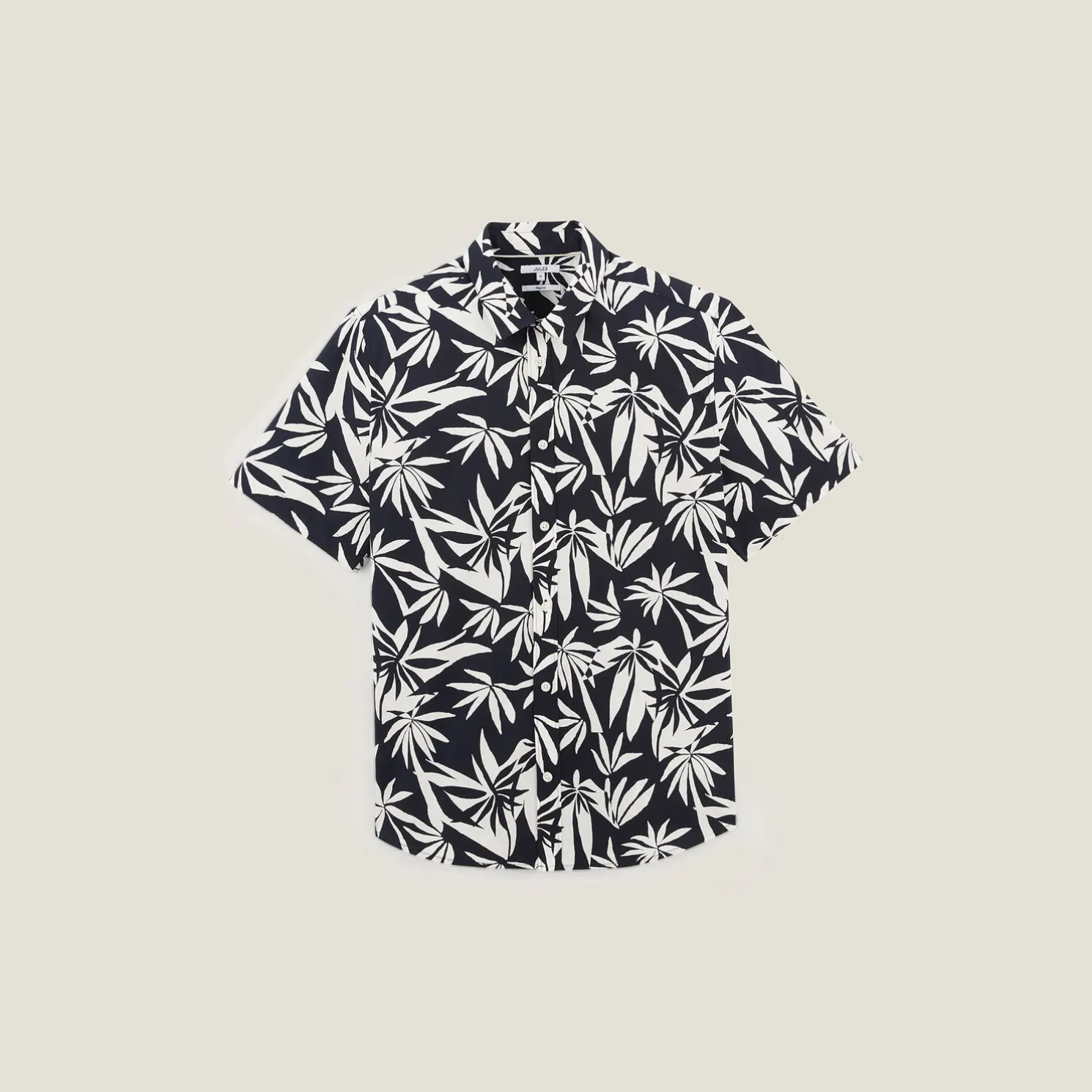 Regular hawaïhemdje met bloemenprint in biokatoen