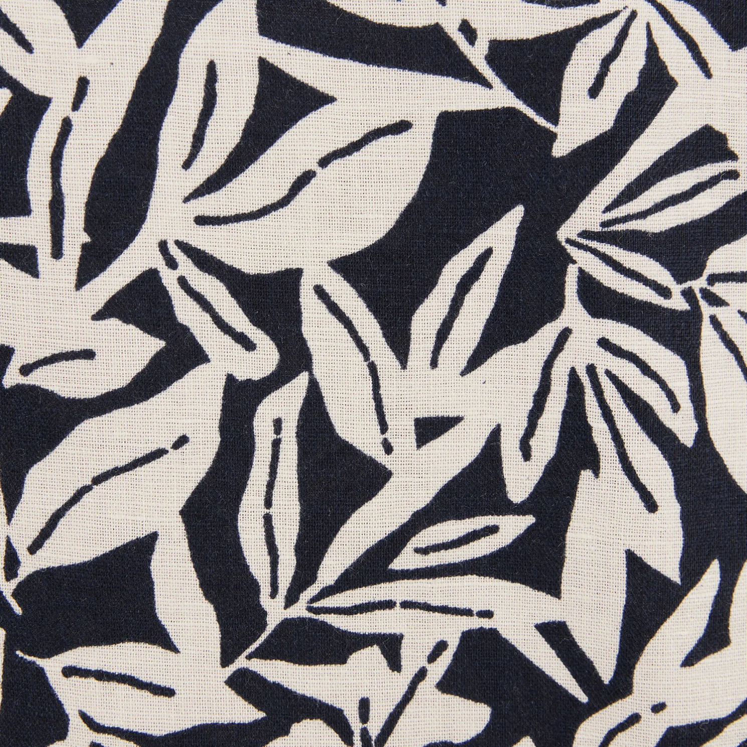 Regular hemdje met print in katoen en linnen