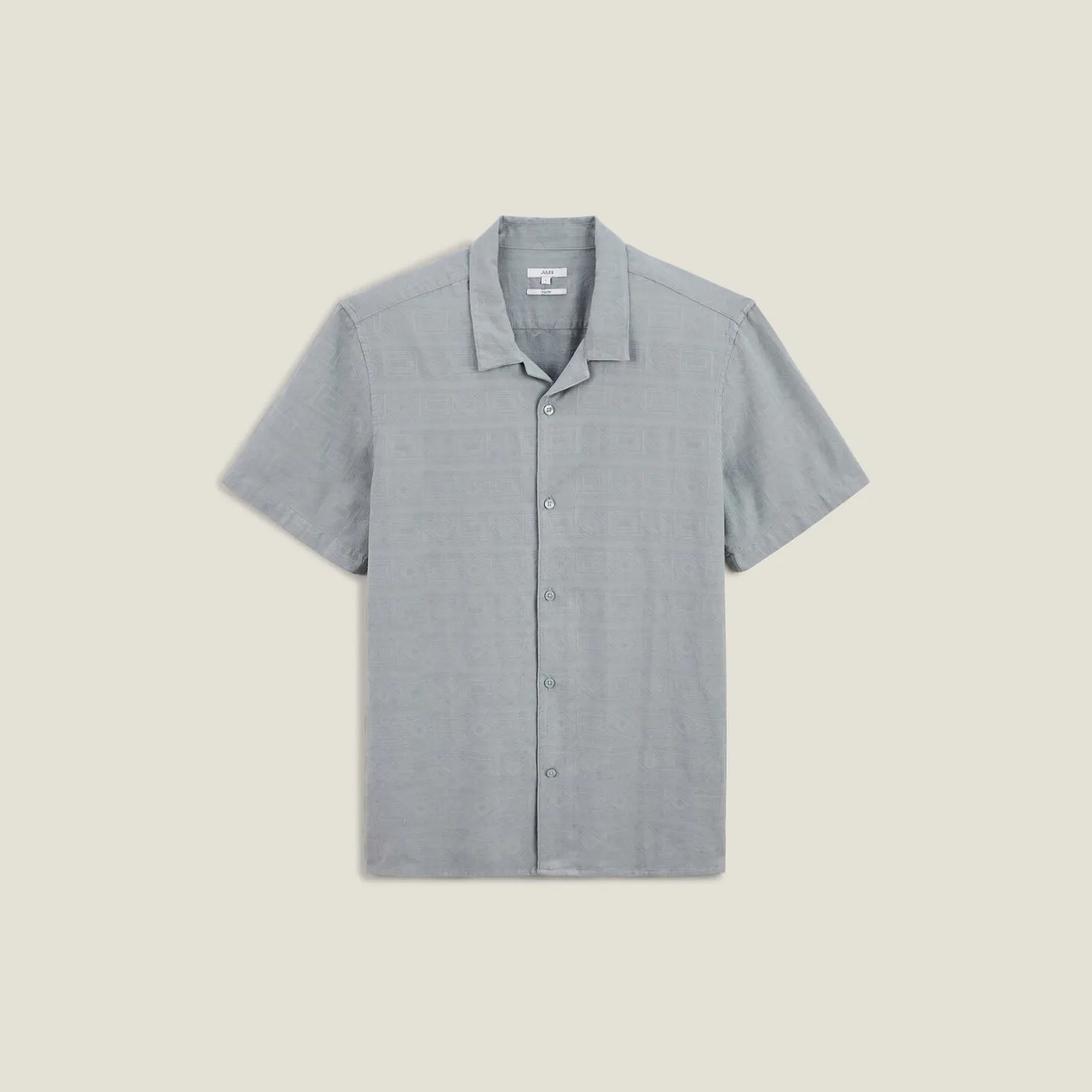 Regular, katoenen hemdje met geborduurd motief