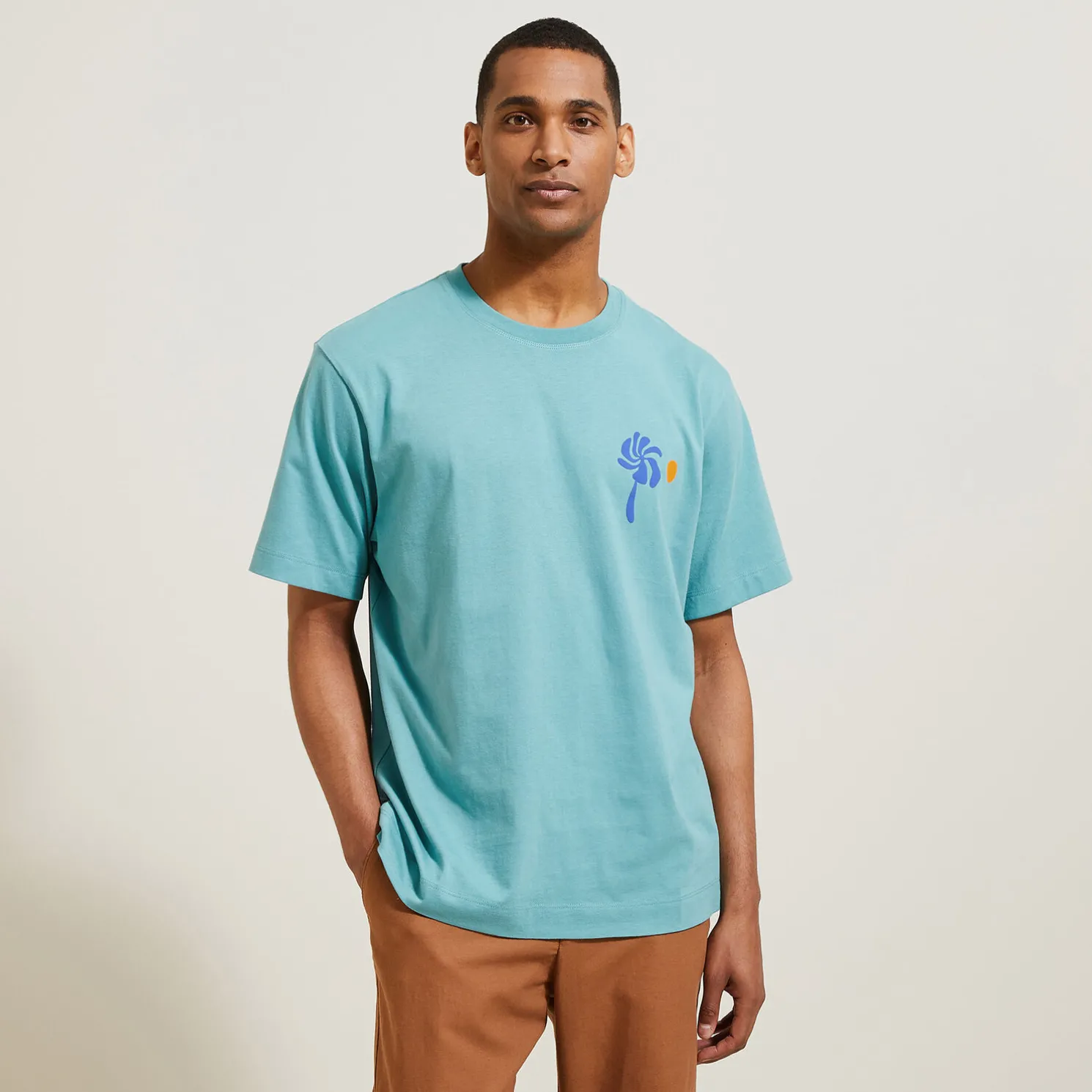 Relax T-shirt met print op voor-en achterkant