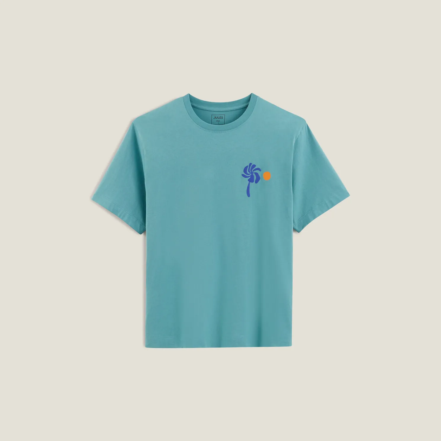 Relax T-shirt met print op voor-en achterkant