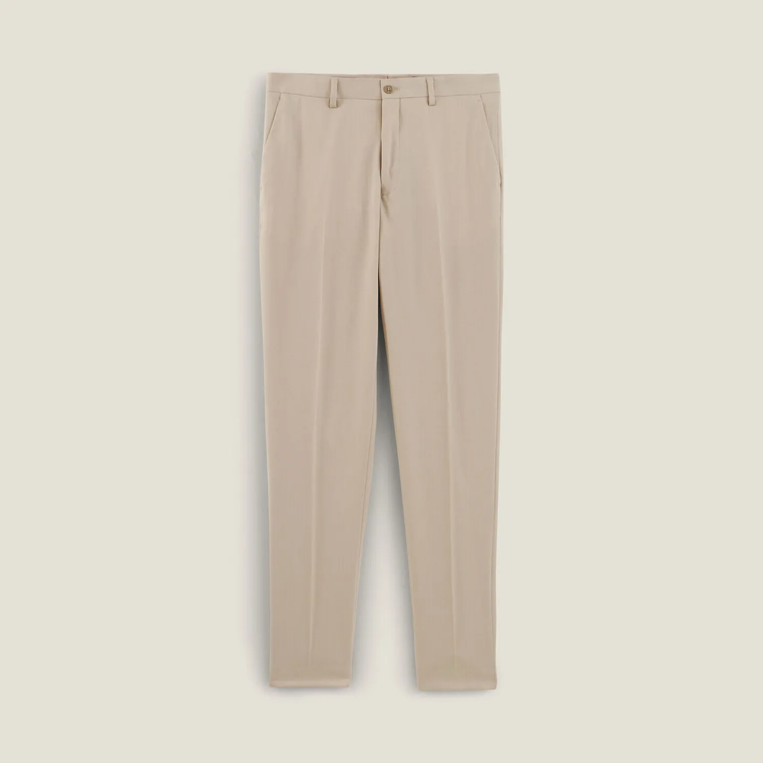 Slim effen kostuumbroek