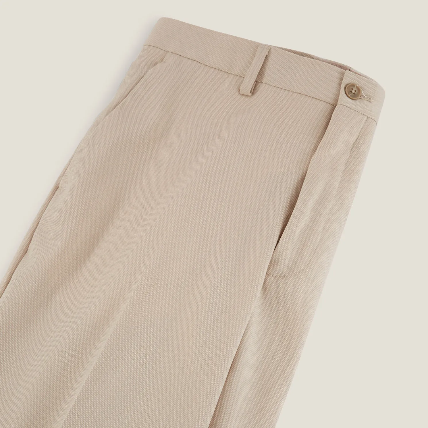 Slim effen kostuumbroek