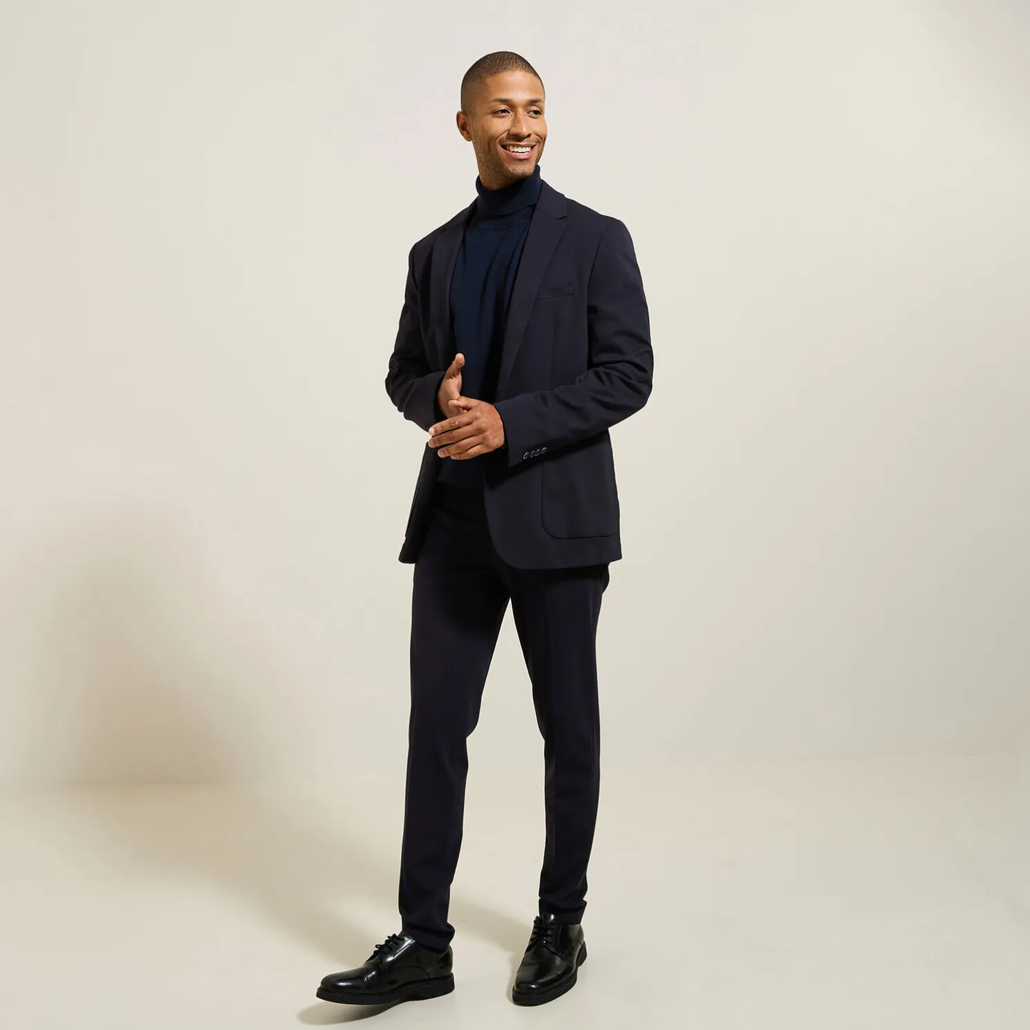 Slim kostuumvest in tricot