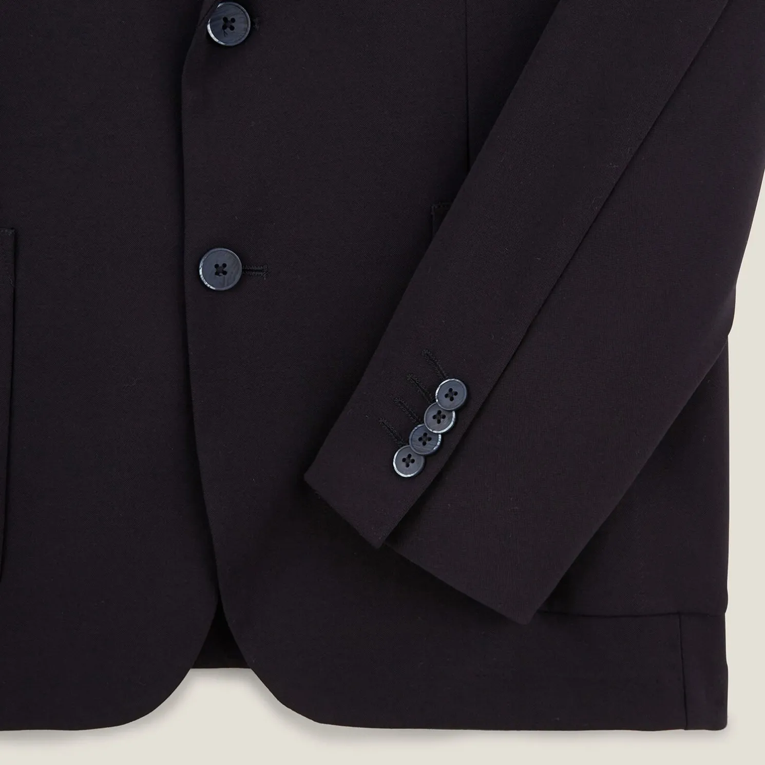 Slim kostuumvest in tricot