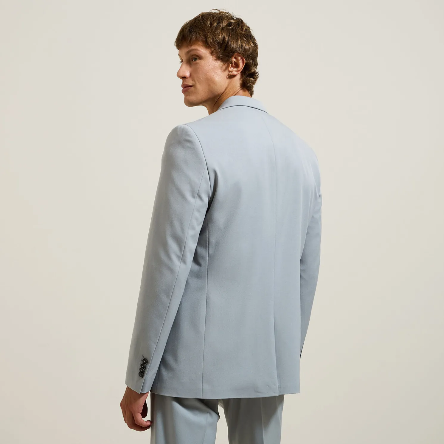 Slim kostuumvest in twill