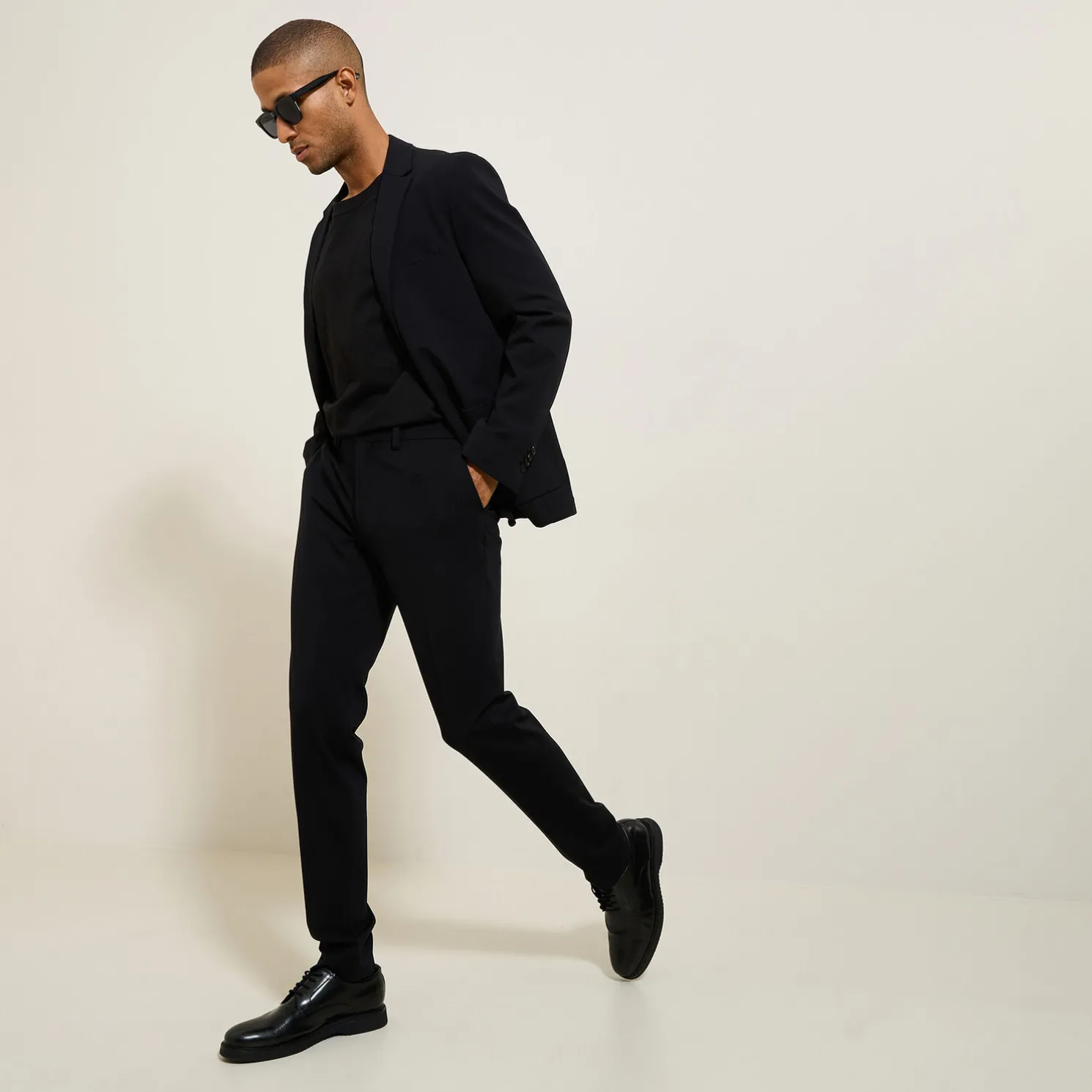 Slim kostuumvest in tricot