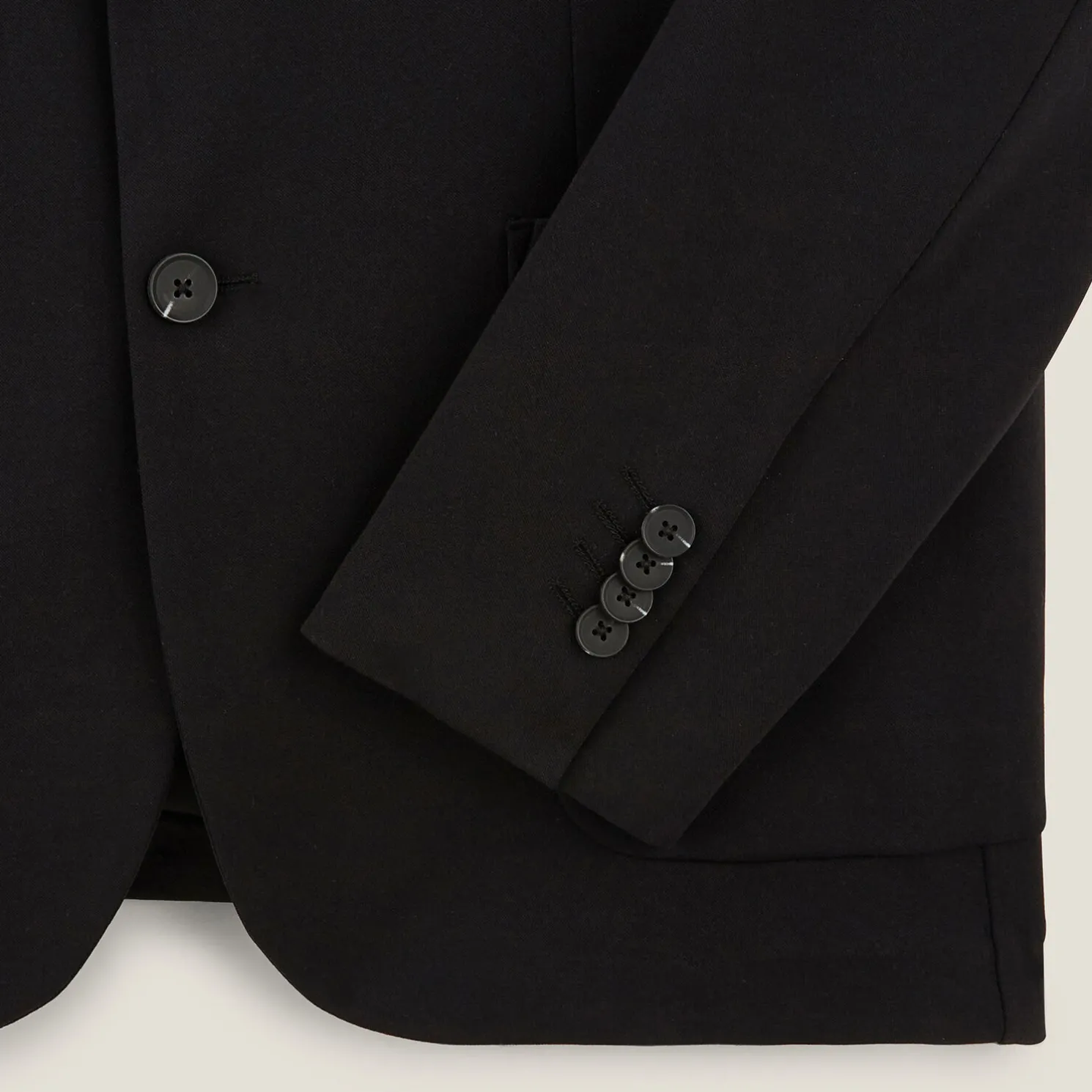 Slim kostuumvest in tricot