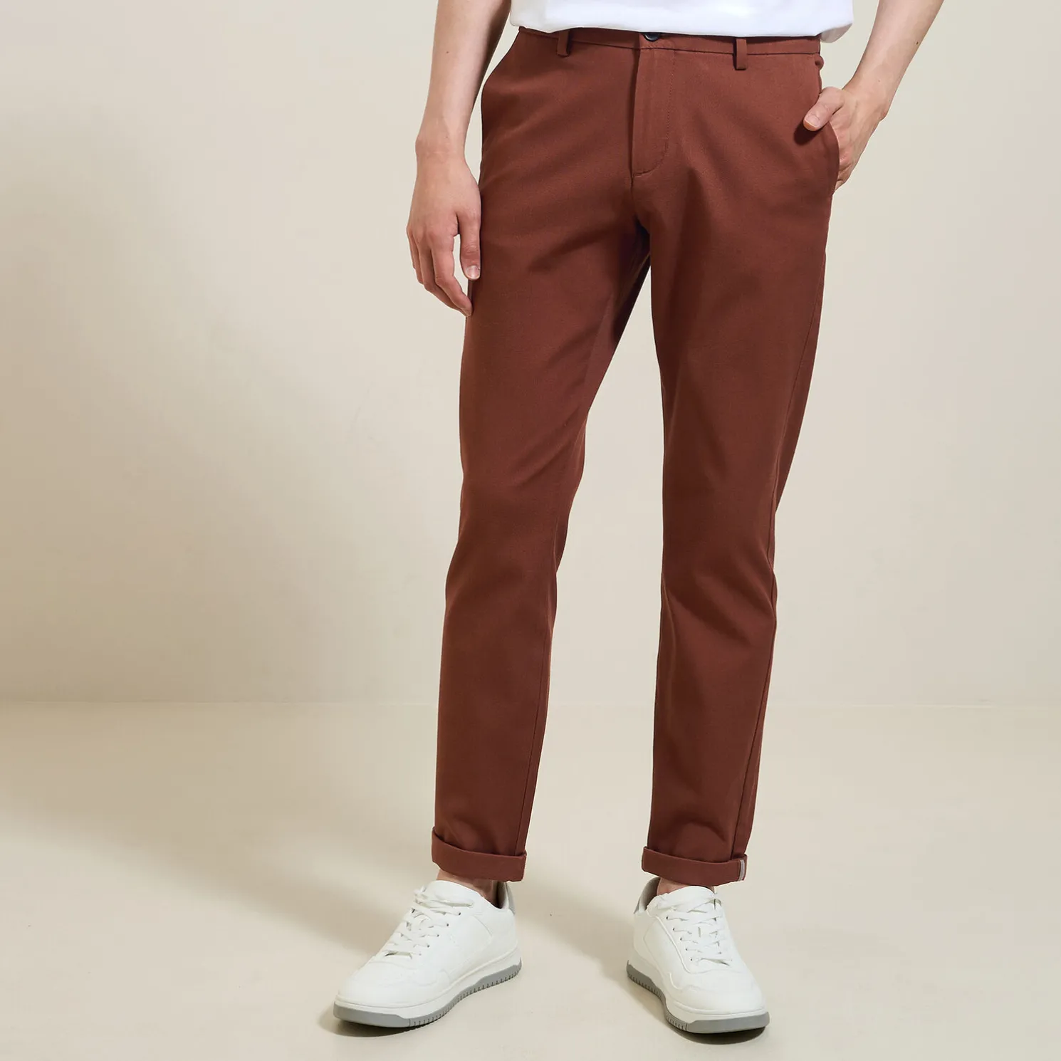 Slim urban chinobroek 