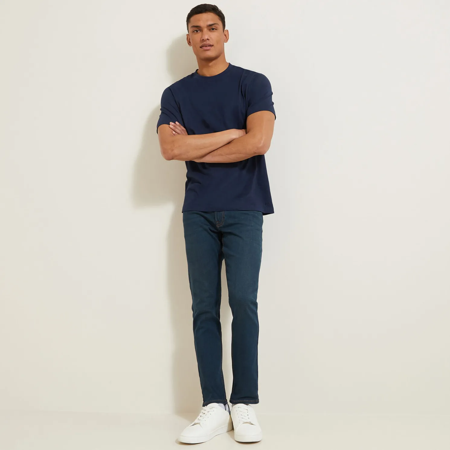 Slim urbanflex jeans met regeneratief katoen