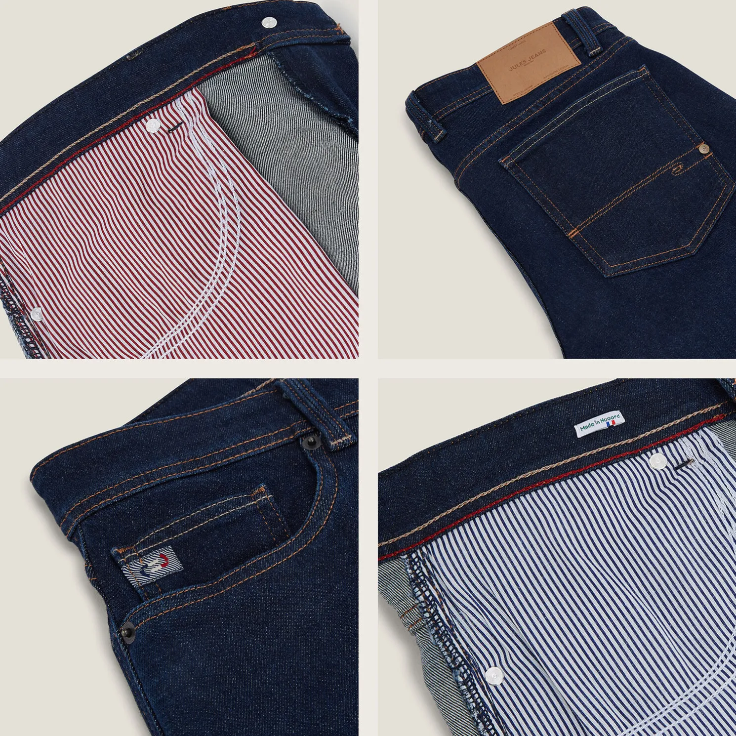 Straight cinq/neuf jeans, 3e editie, Made in Franc