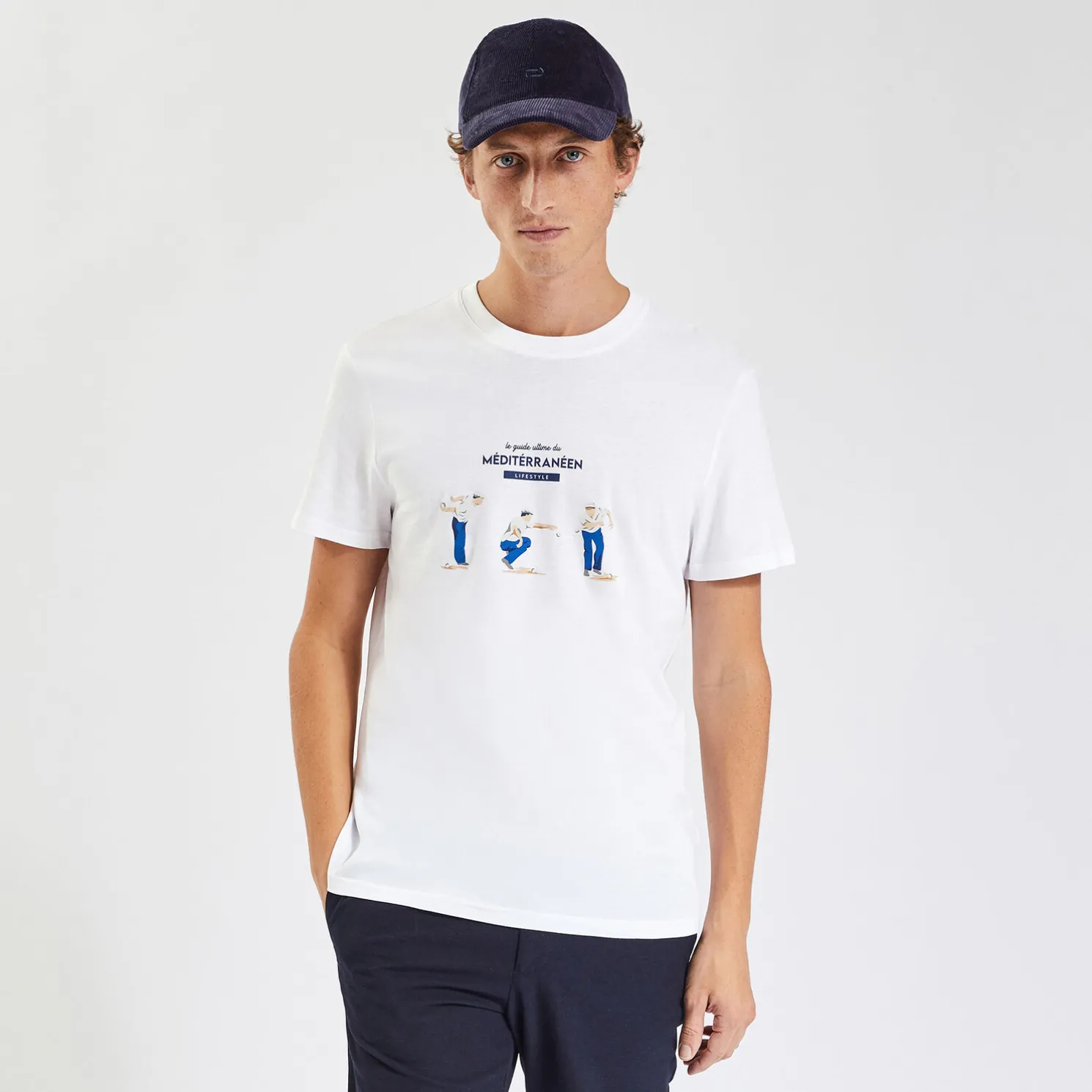 Strand T-shirt, knipoog naar de Middellandse Zee