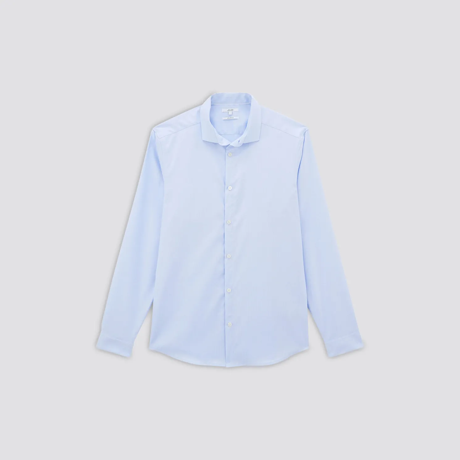 Strijkvrij slim effen hemd in katoen