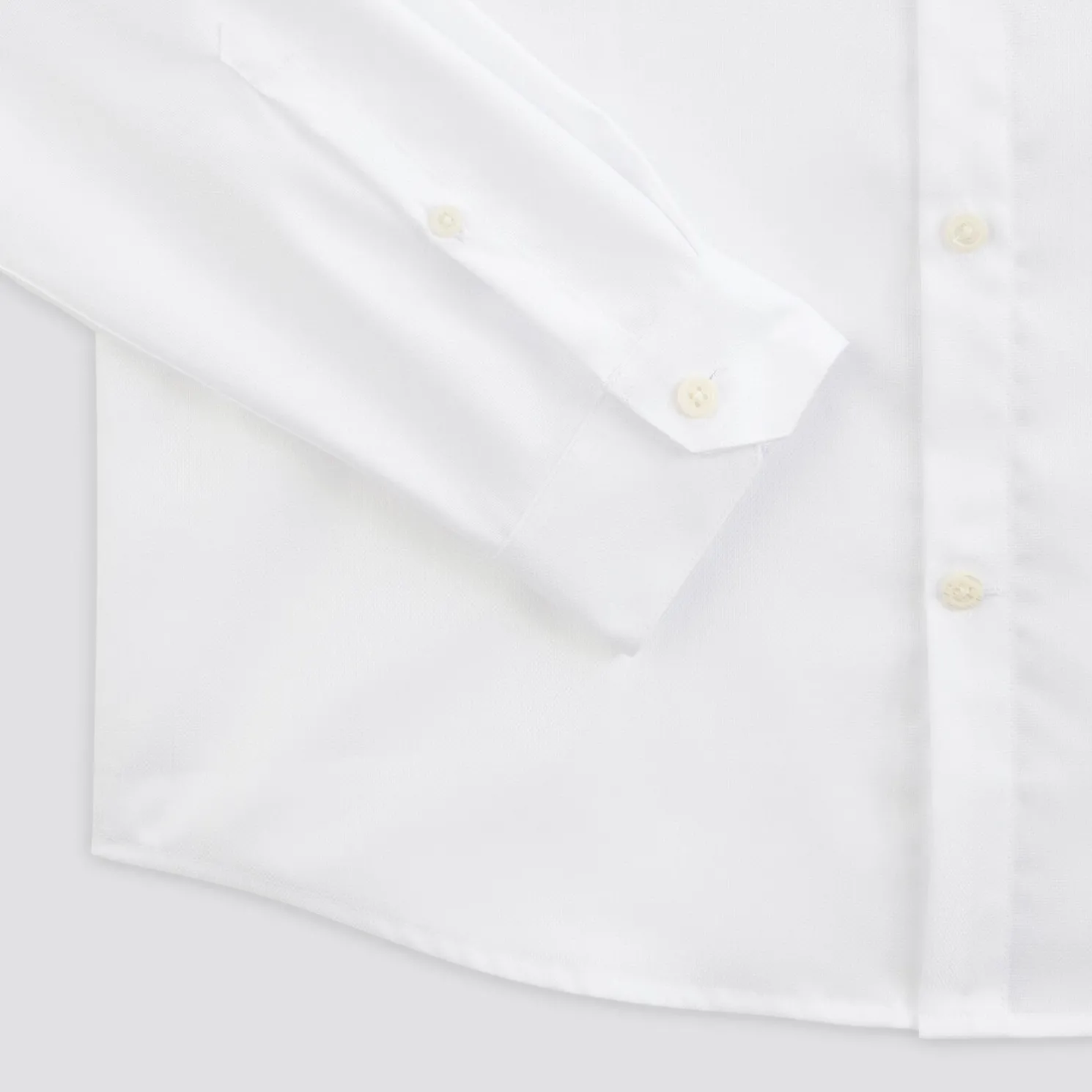 Strijkvrij slim effen hemd in katoen