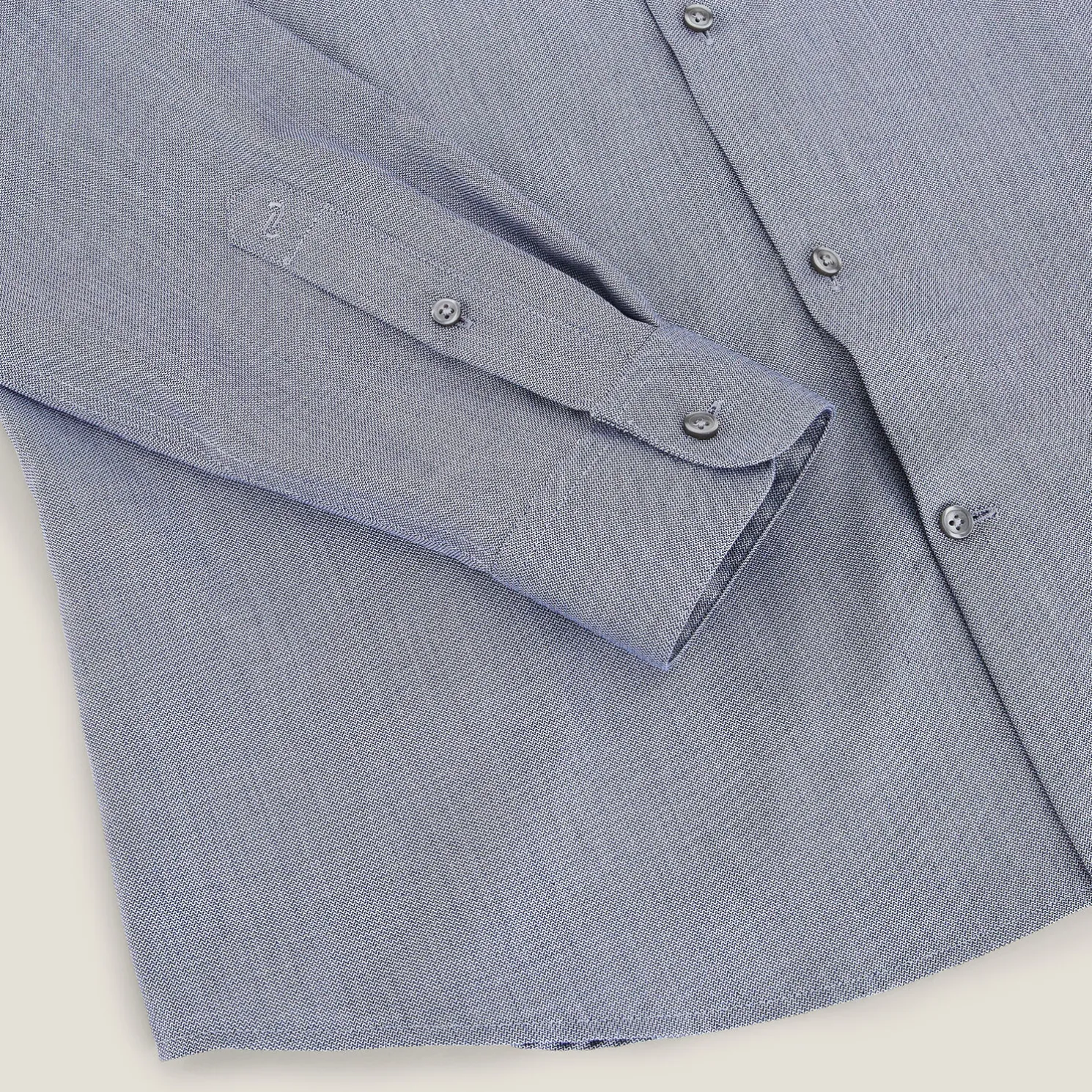 Strijkvrij slim effen hemd in katoen