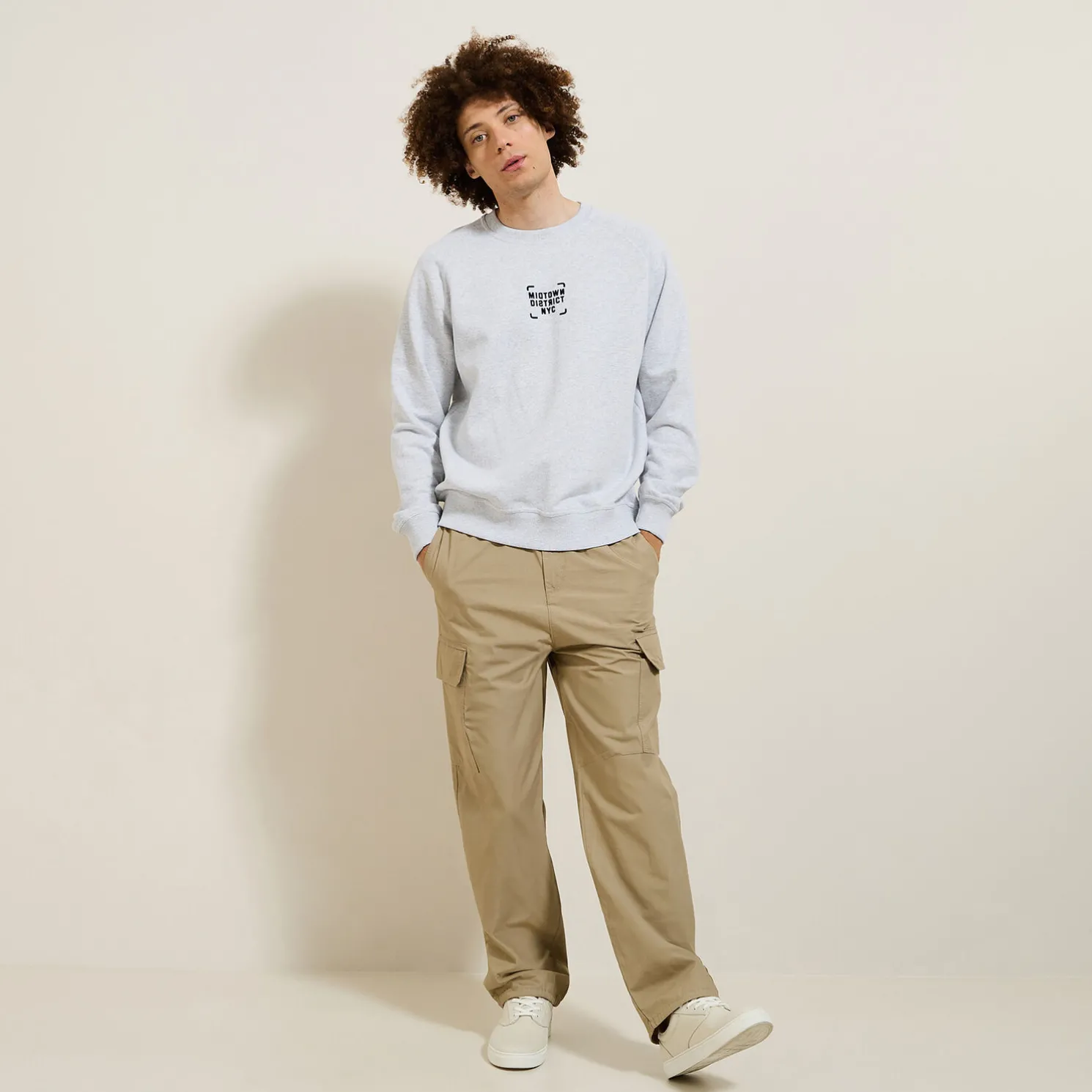 Sweater met ronde hals en print