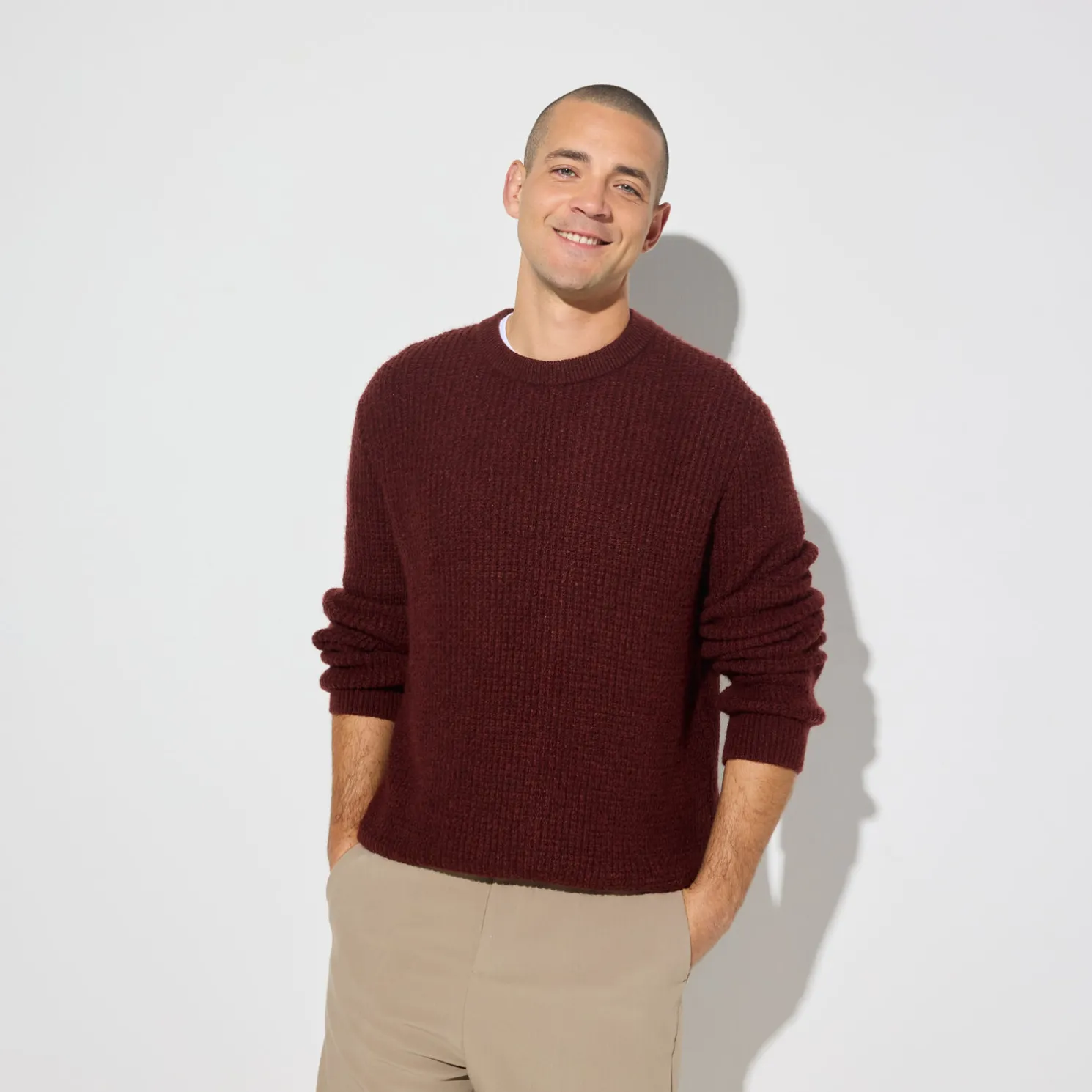 Trui met ronde hals en fantasiestekenpatroon