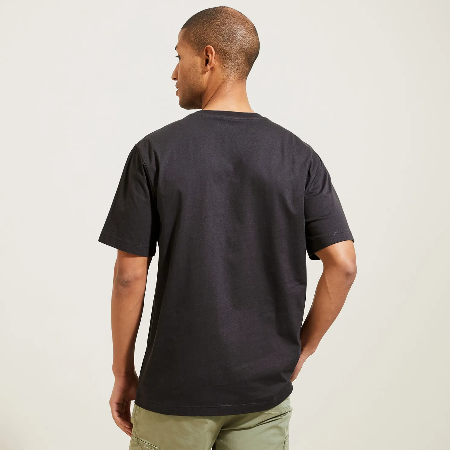 T-shirt aangebrachte good vibes-print