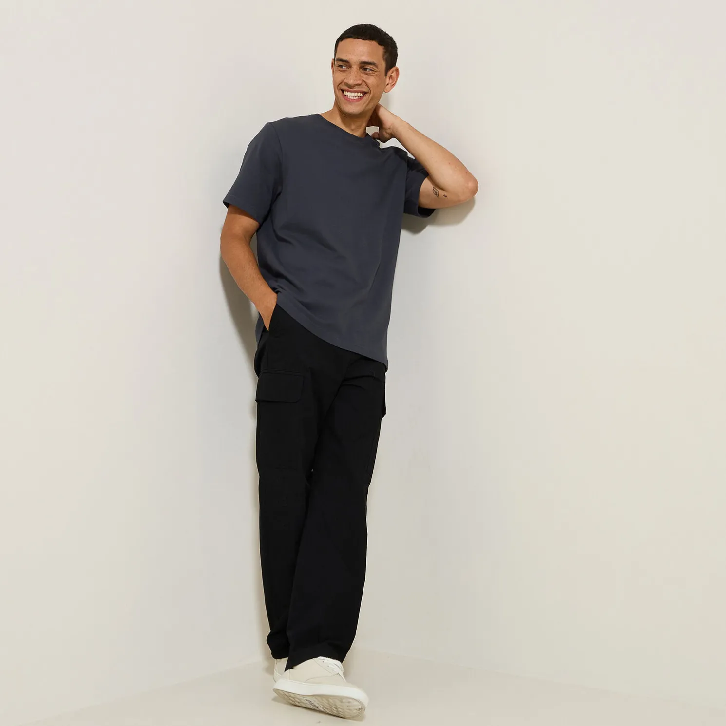 T-shirt, fantasie stof