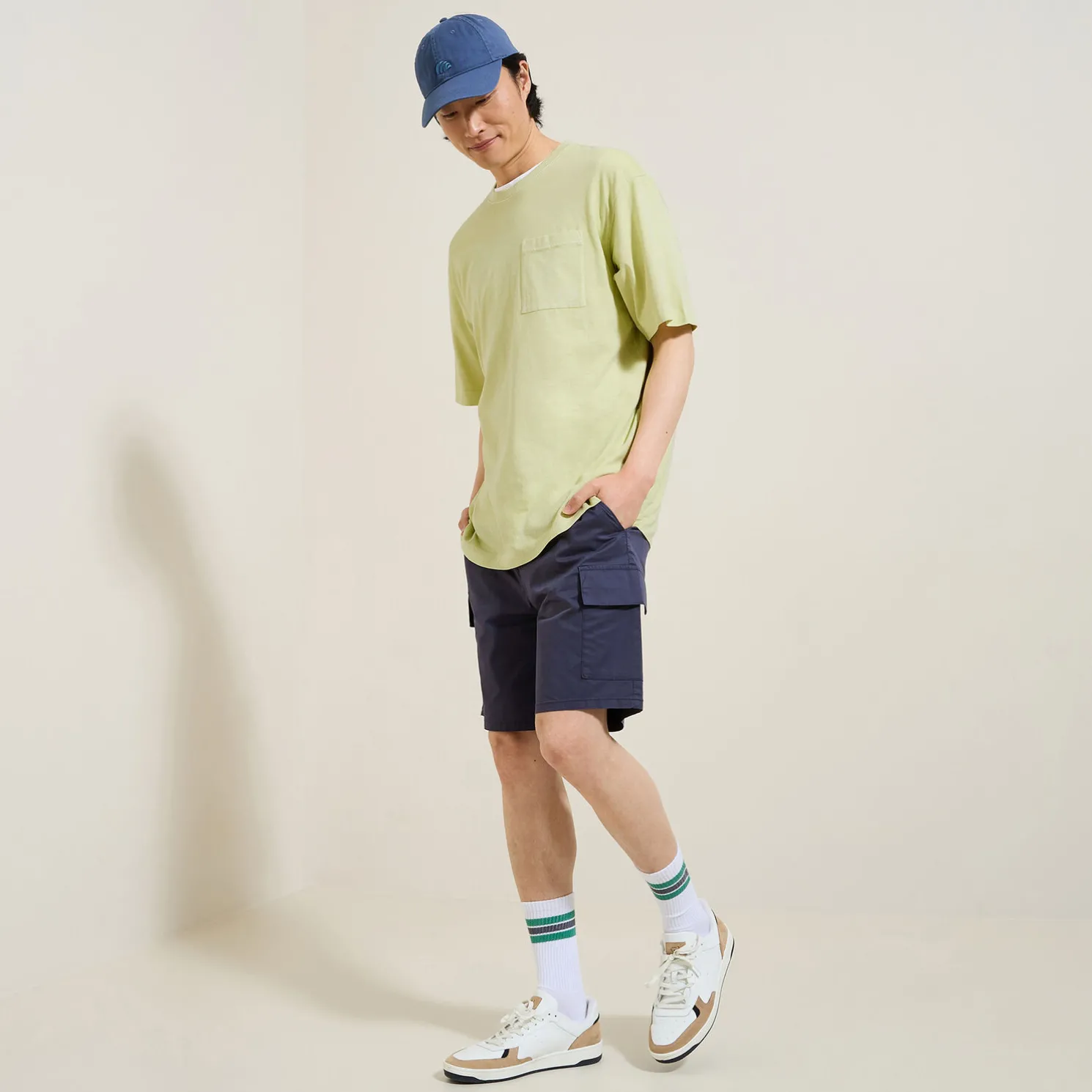 T-shirt in katoen met borstzakje