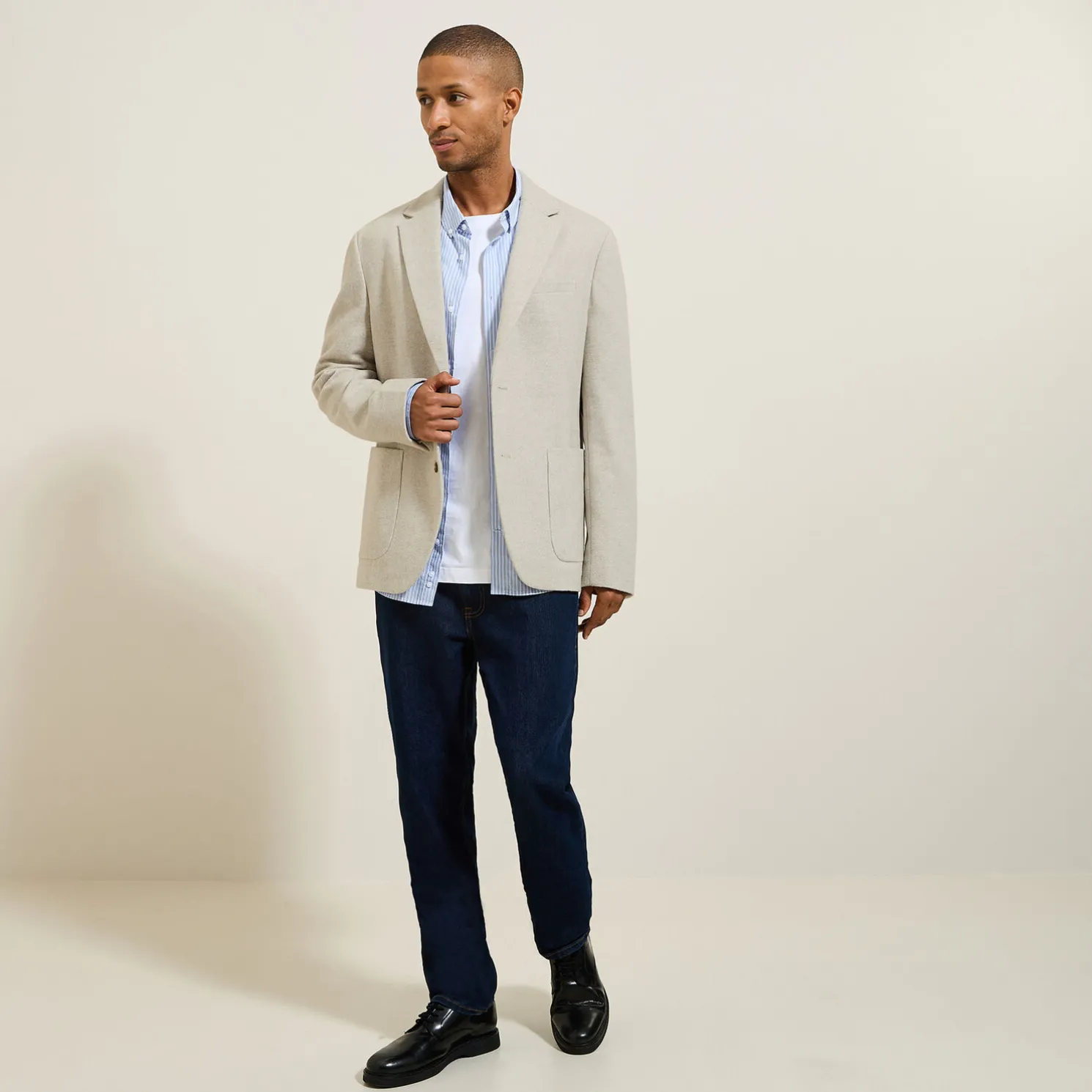 Tweekleurig blazervest