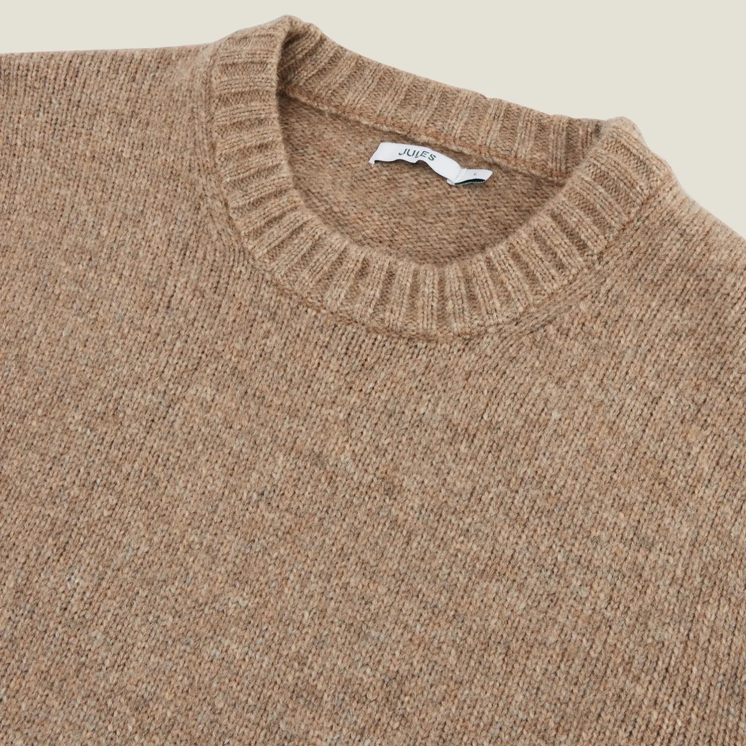 Zachte trui met ronde hals