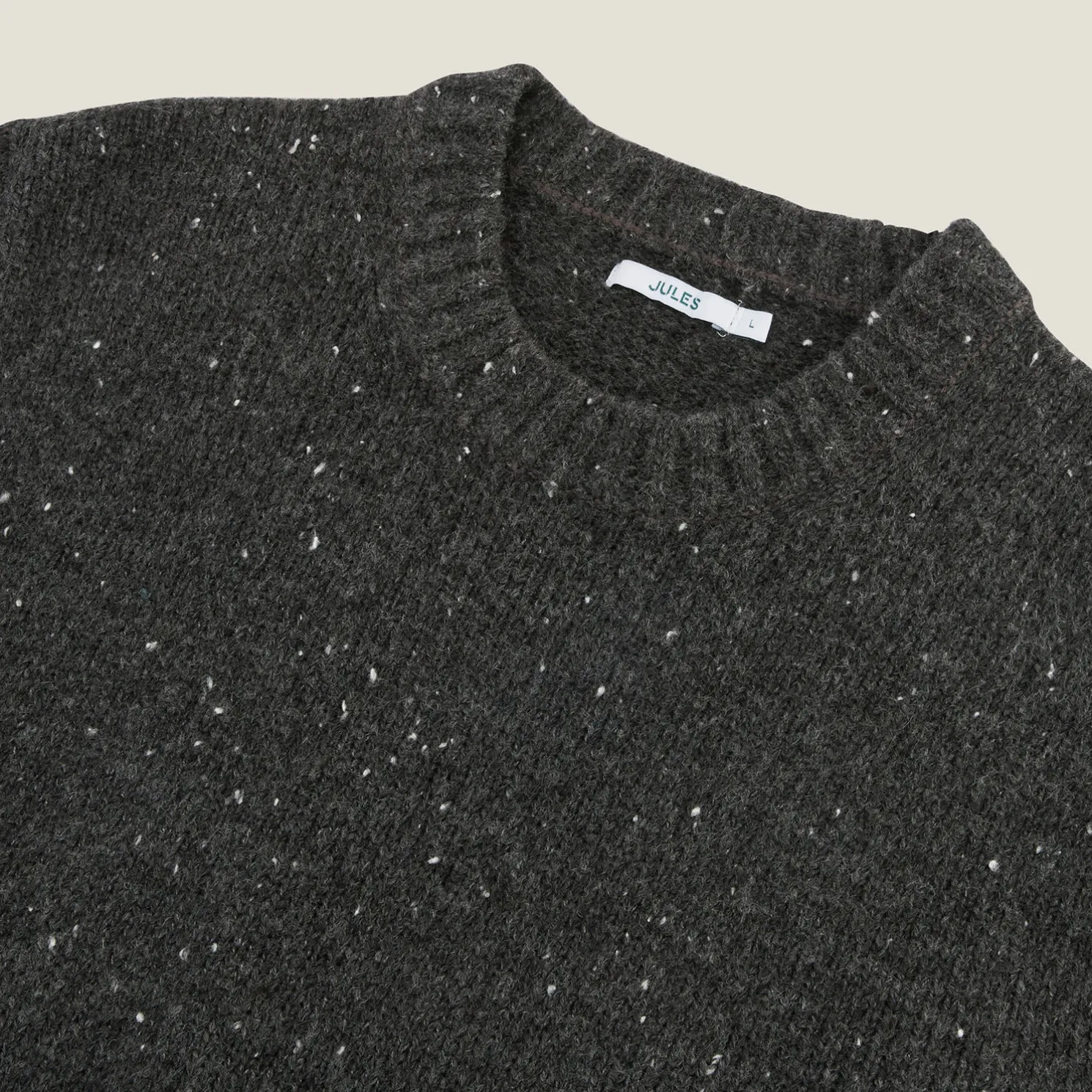 Zachte trui met ronde hals