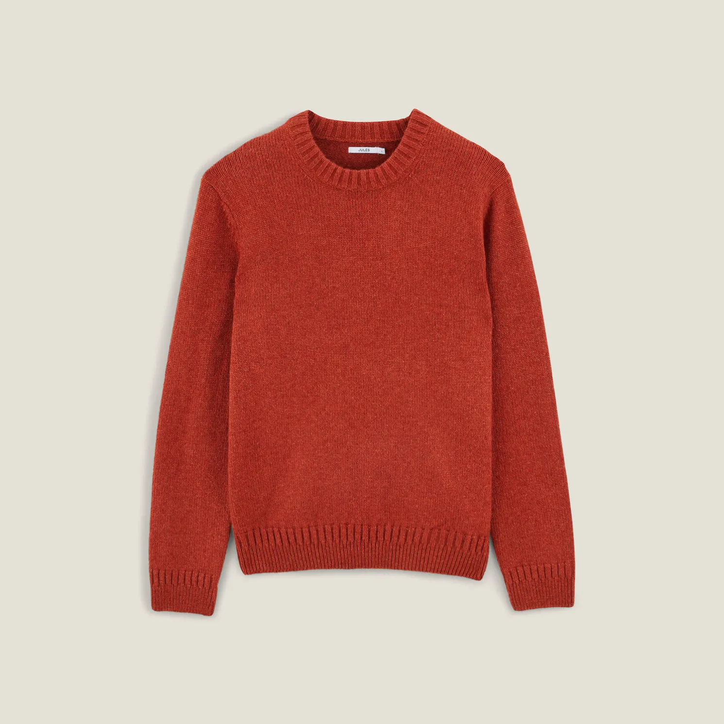 Zachte trui met ronde hals