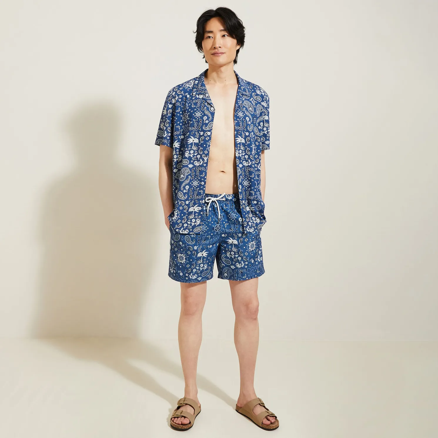 Zwemshort met bandanaprint